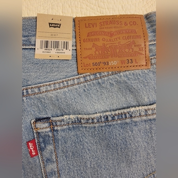 NWT Levi's 501 '93 Patchwork Men's Jean Shorts - Picture 5 of 7